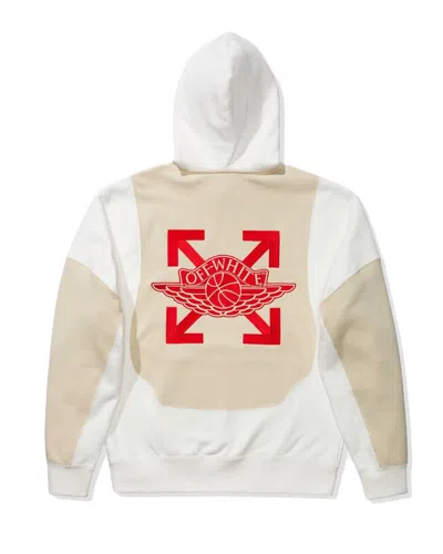 Pre-owned Off-white Men's Off X Jordan Hoodie (ss21) (asia Sizing) In White