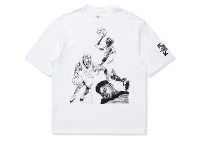 Pre-owned Off-white Men's Off X Jordan Mj T-shirt (asia Sizing) In White