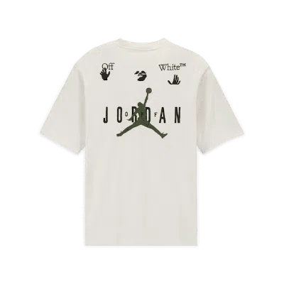 Pre-owned Off-white Men's Off X Jordan T-shirt (asia Sizing) In White