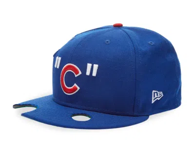 Pre-owned Off-white Men's Off X Mlb Chicago Cubs Cap In Blue/red/white