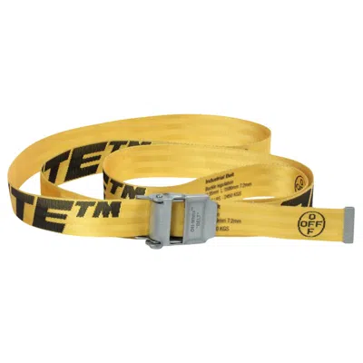 Pre-owned Off-white Men's Offwhite 2.0 Industrial Belt In Yellow/black