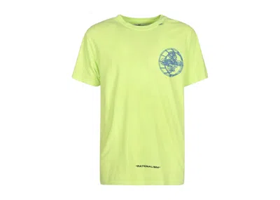Pre-owned Off-white Men's Offwhite 3d Crossed Off Short Sleeve Oversized Tshirtin Fluo Yellow