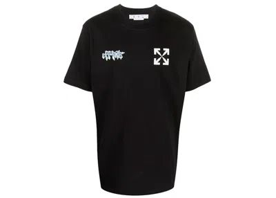 Pre-owned Off-white Men's Offwhite 90's Liquid Slim T-shirt In Black