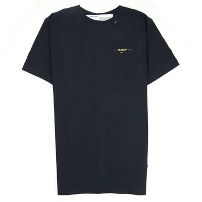 Pre-owned Off-white Men's Offwhite Acrylic Arrows Short Sleeve T-shirt In Black/yellow