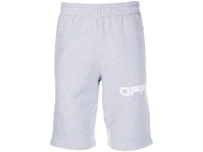 Pre-owned Off-white Men's Offwhite Airport Tape Sweatshort In Grey In Gray