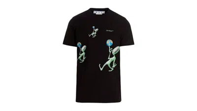 Pre-owned Off-white Men's Offwhite Alien Arrow Logo Oversized Fit T-shirt In Black
