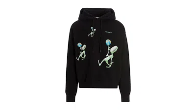 Pre-owned Off-white Men's Offwhite Alien Arrow Skate Fit Hoodie In Black