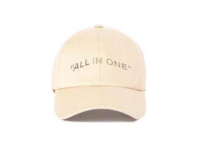 Pre-owned Off-white Men's Offwhite All In One Golf Cap In Beige In Sand