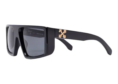 Pre-owned Off-white Men's Offwhite Alps Oversize Sunglasses/ Tint In Black/black Tint
