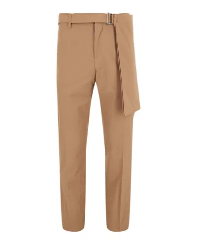 Pre-owned Off-white Men's Offwhite Apron Slim Pant In Beige In Sand