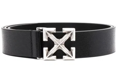 Pre-owned Off-white Men's Offwhite Arrow Belt In Black