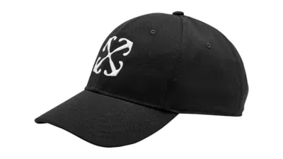 Pre-owned Off-white Men's Offwhite Arrow Drill Baseball Cap In Black