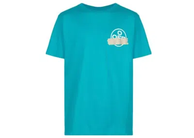 Pre-owned Off-white Men's Offwhite Arrow Logo Print T-shirt In Blue