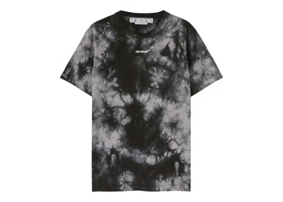 Pre-owned Off-white Men's Offwhite Arrow Tie Dye Over Ska Short Sleeve Tee Shirt In Tie Dye Frey In Multi