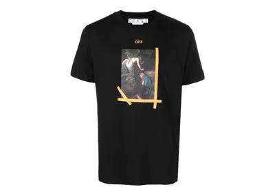Pre-owned Off-white Men's Offwhite Arrows Caravaggio Annunciation Slim Tee Shirtin Black