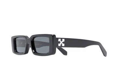 Pre-owned Off-white Men's Offwhite Arthur Square Frame Sunglasses In Black/white (oeri016y21pla0011007) In Multi