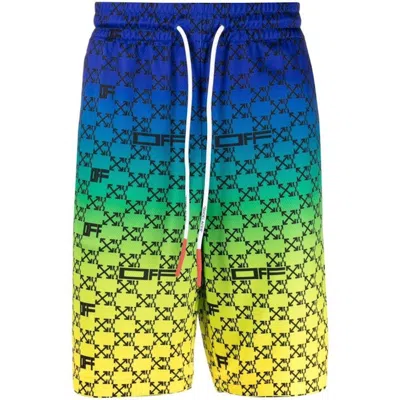 Pre-owned Off-white Men's Offwhite Athl Monogram Shorts In Multi