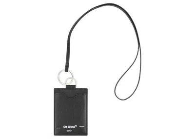 Pre-owned Off-white Men's Offwhite Badge Card Holder In Black
