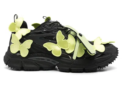 Pre-owned Off-white Men's Offwhite Be Right Back Butterflies Sneakers In Black/green In Multi