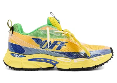 Pre-owned Off-white Men's Offwhite Be Right Back Formula 1 Sneakers In Yellow/blue