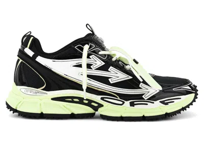 Pre-owned Off-white Men's Offwhite Be Right Back Sneakers In Black/lime