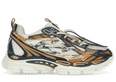 Pre-owned Off-white Men's Offwhite Be Right Back Sneakers In Silver/peach