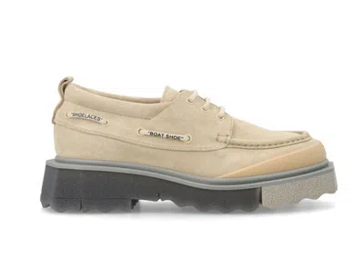 Pre-owned Off-white Men's Offwhite Boat Shoe Sneakers In Beige/grey/black In Multi
