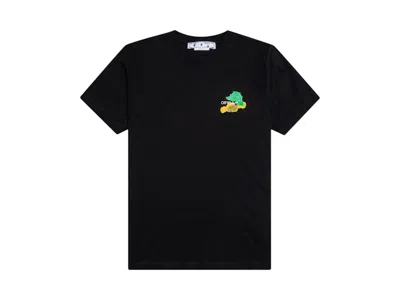 Pre-owned Off-white Men's Offwhite Brush Arrow Slim Short Sleeve Tshirtin Black
