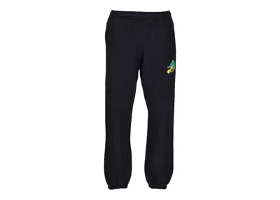 Pre-owned Off-white Men's Offwhite Brush Arrows Slim Track Sweatpantsin Black