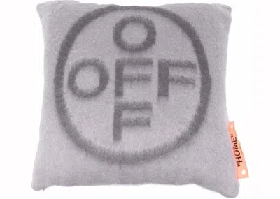 Pre-owned Off-white Men's Offwhite Brushed Off Cross Big Pillow In Light Grey