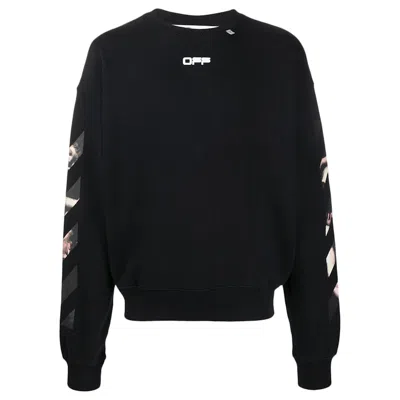 Pre-owned Off-white Men's Offwhite Caravaggio Arrows Over Sweatshirt In Black/mutlicolor In Multi