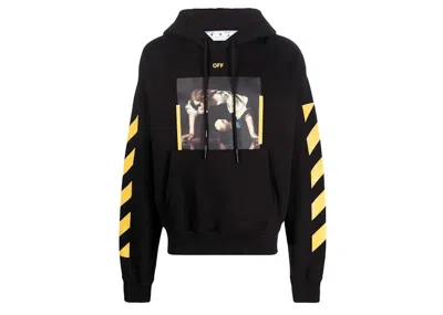 Pre-owned Off-white Men's Offwhite Caravaggio Narcis Over Hoodie In Black