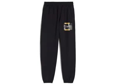 Pre-owned Off-white Men's Offwhite Caravaggio Painting Sweatpants In Black/yellow
