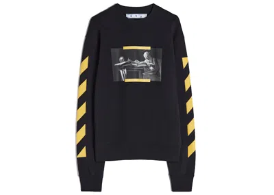 Pre-owned Off-white Men's Offwhite Caravaggio Painting Sweatshirt In Black/yellow