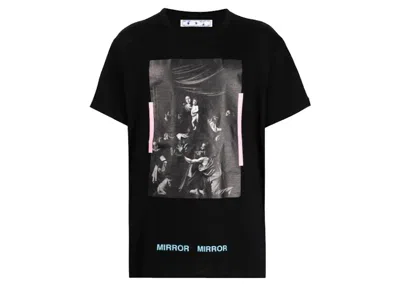 Pre-owned Off-white Men's Offwhite Caravaggio Painting T-shirt In Black
