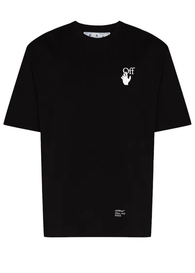Pre-owned Off-white Men's Offwhite Caravaggio Saint Jerome Writing Arrows Oversized T-shirt In Black