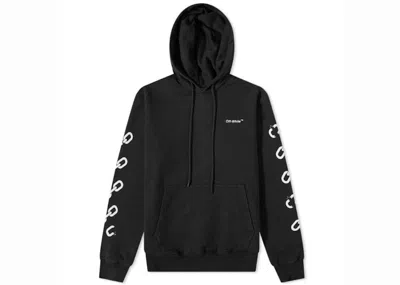 Pre-owned Off-white Men's Offwhite Chain Arr Slim Hoodie In Black