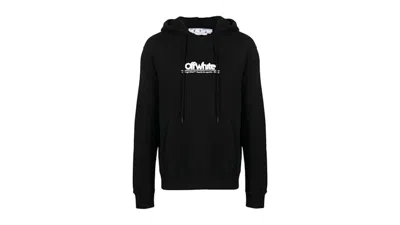 Pre-owned Off-white Men's Offwhite Chunky Logo Slim Fit Hoodie In Black