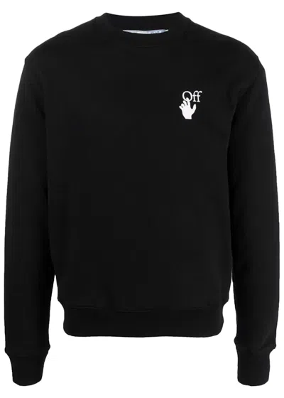 Pre-owned Off-white Men's Offwhite Degrade Arrows Crewneck Sweatshirt In Black