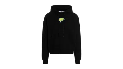 Pre-owned Off-white Men's Offwhite Degrade Thunder Skate Fit Hoodie In Black