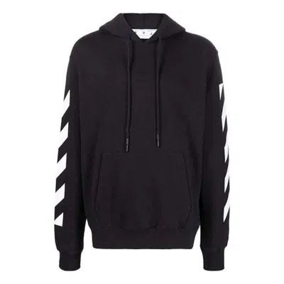 Pre-owned Off-white Men's Offwhite Diag Arrow Slim Hoodie In Black
