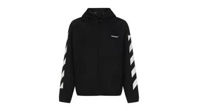Pre-owned Off-white Men's Offwhite Diag Light Padded Jacket In Black