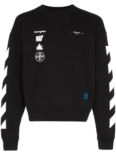 Pre-owned Off-white Men's Offwhite Diag Mariana De Silva Sweatshirt In Black