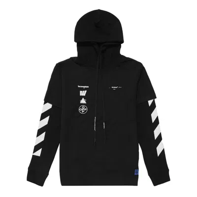 Pre-owned Off-white Men's Offwhite Diag Mariana Hooded T-shirt In Black
