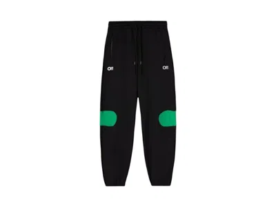 Pre-owned Off-white Men's Offwhite Diag Outl Block Joggers In Black