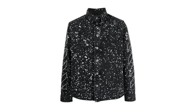 Pre-owned Off-white Men's Offwhite Diag Outline Design Shirt In Black