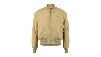 Pre-owned Off-white Men's Offwhite Diag Tab Vintage Jacket In Beige In Sand