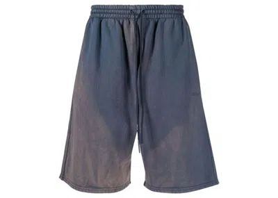 Pre-owned Off-white Men's Offwhite Diag Tab Vintage Skate Sweatshorts In Grey