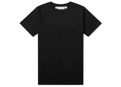 Pre-owned Off-white Men's Offwhite Diagonal Tab Slim T-shirt In Black