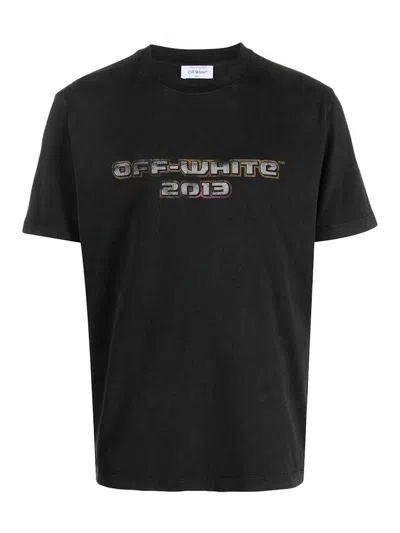 Pre-owned Off-white Men's Offwhite Digit Bacchus Slim Short Sleeve T-shirt In Black